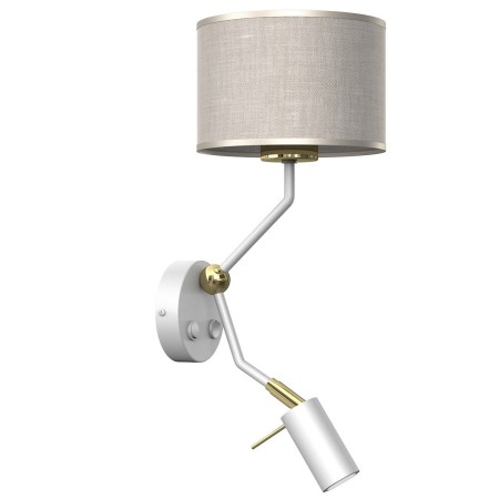 MiLagro Kinkiet LINO BIEL / LEN 1xE27 + 1x mini GU10 MLP7494