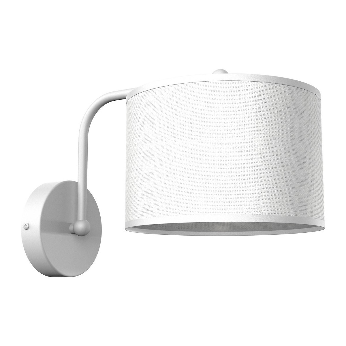 MiLagro Kinkiet ALBION BIEL / BAWEŁNA1xE27 MLP7504