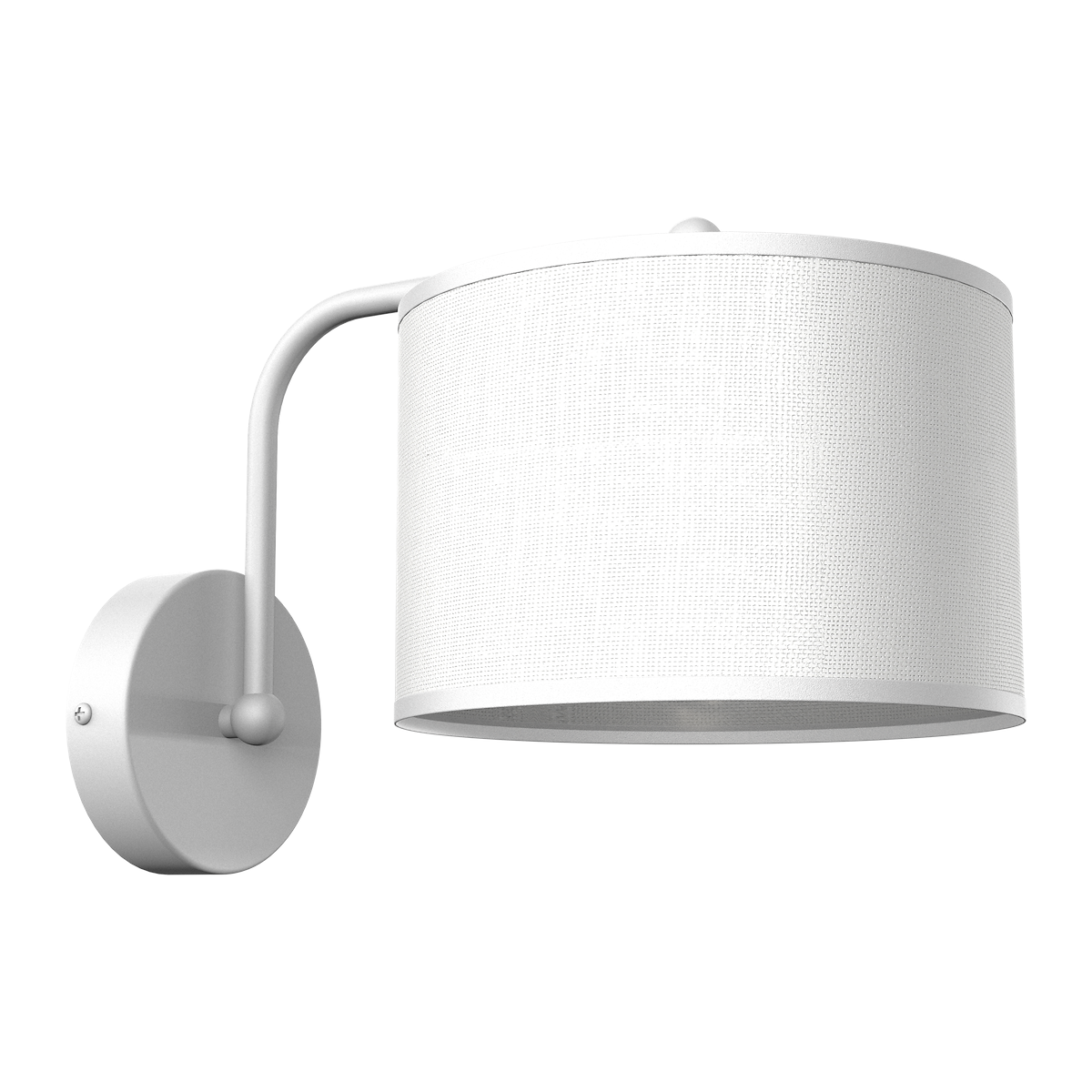 MiLagro Kinkiet ALBION BIEL / BAWEŁNA1xE27 MLP7504