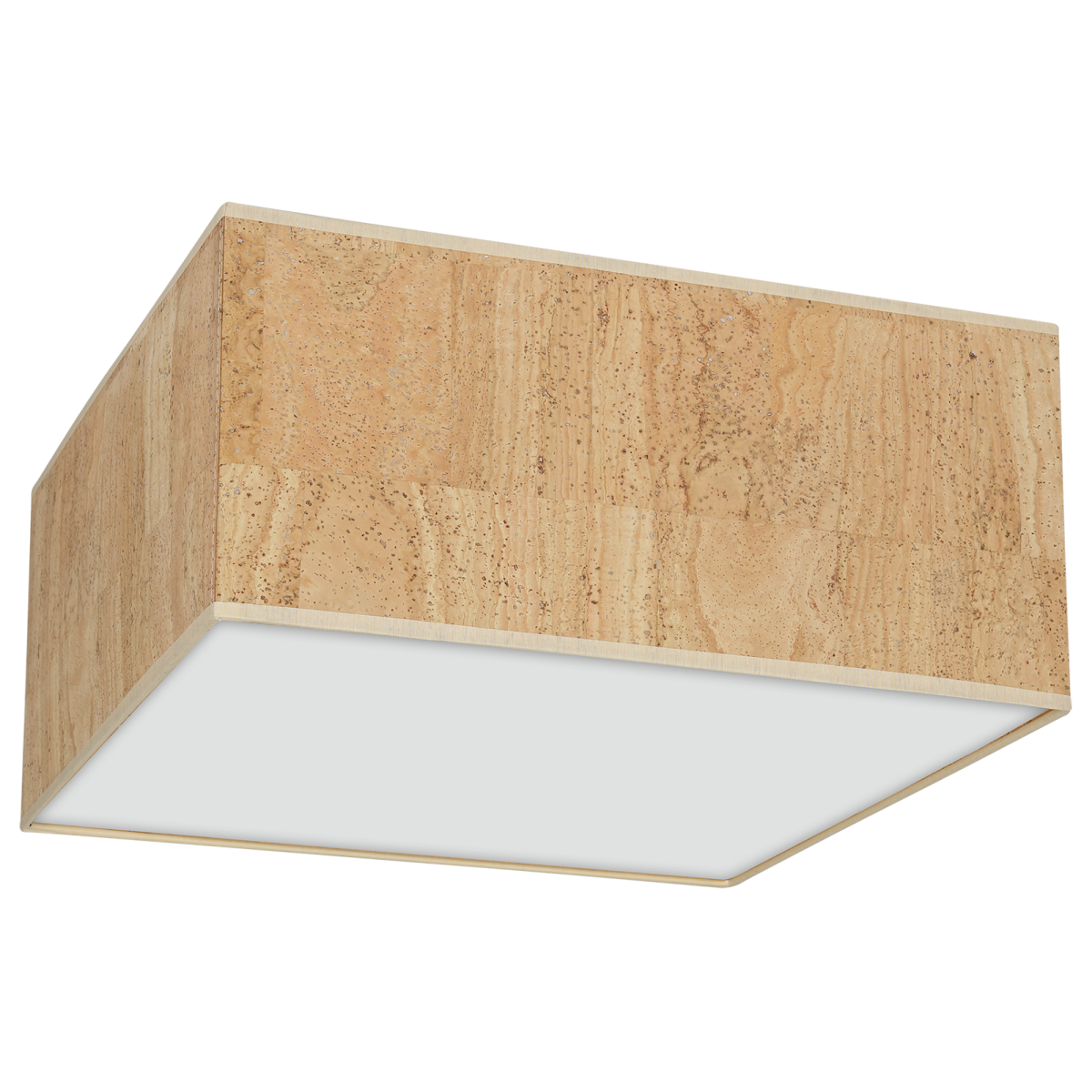 MiLagro Lampa sufitowa Cork 2xE27 Biały / Korek MLP7517