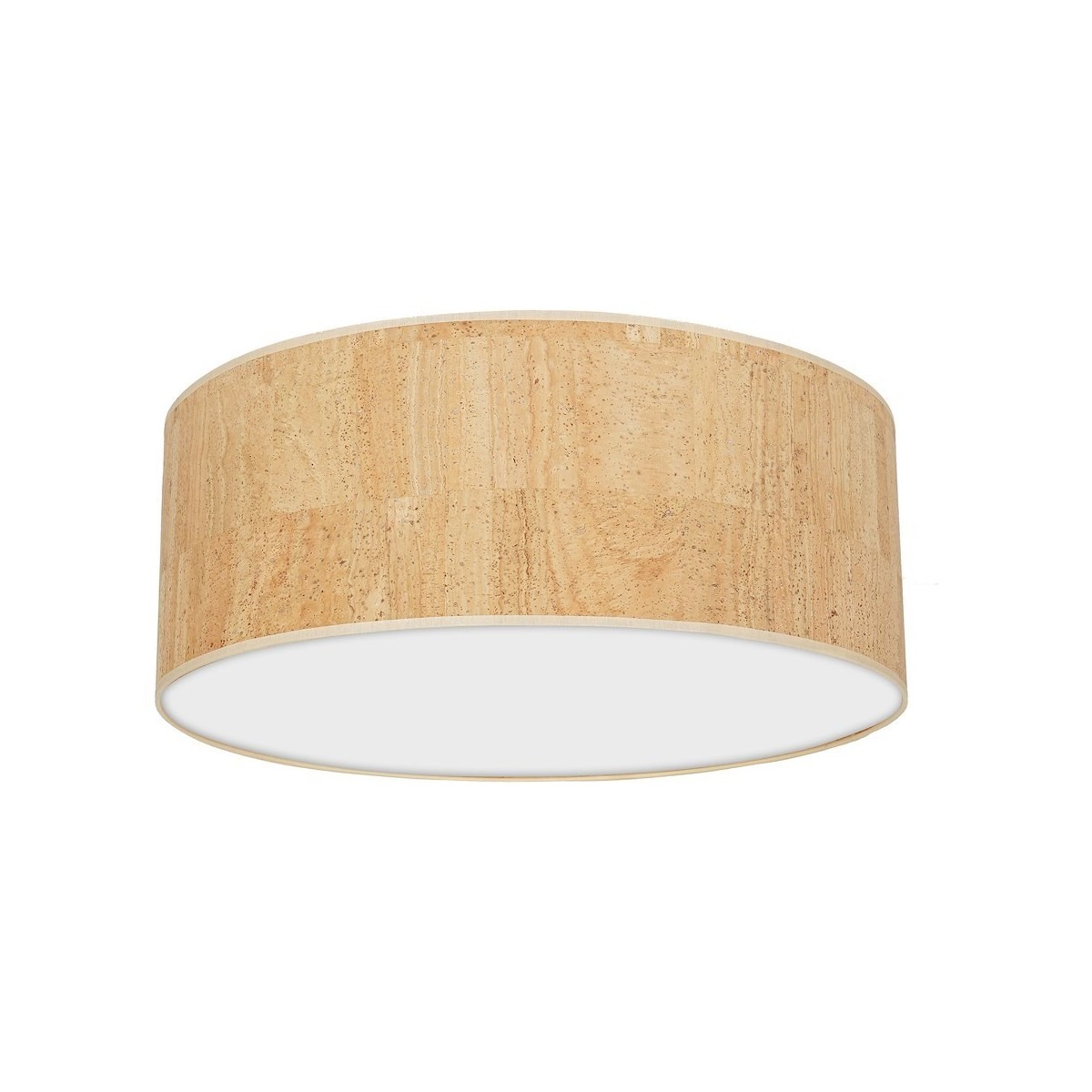 MiLagro Lampa sufitowa Cork 3xE27  O50cm Biały / Korek MLP7521