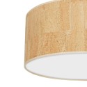 MiLagro Lampa sufitowa Cork 3xE27  O50cm Biały / Korek MLP7521