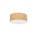MiLagro Lampa sufitowa Cork 3xE27  O50cm Biały / Korek MLP7521