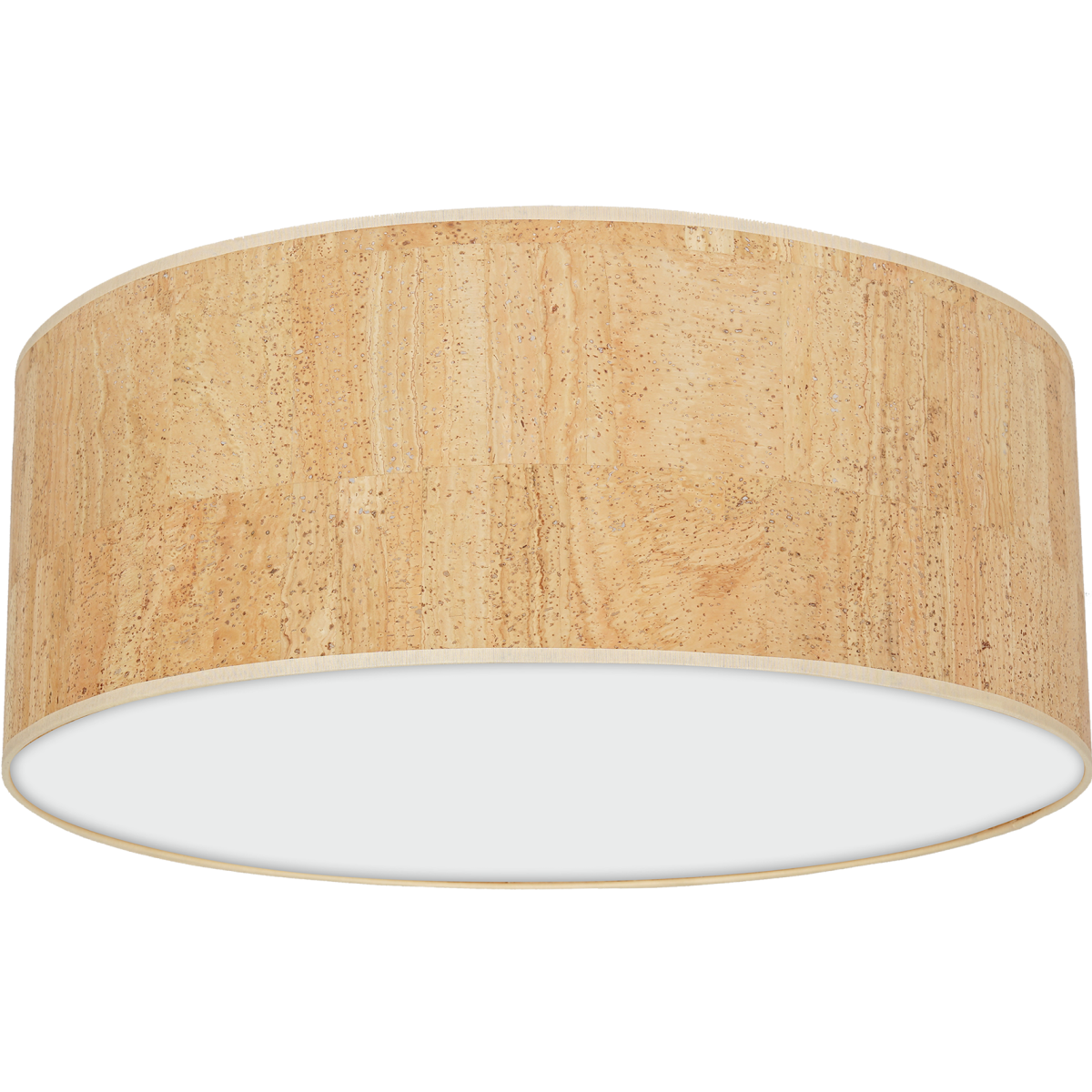 MiLagro Lampa sufitowa Cork 3xE27  O50cm Biały / Korek MLP7521