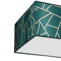 MiLagro Lampa sufitowa ZIGGY GREEN Gold/Bottle green 2xE27 MLP7574