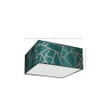 MiLagro Lampa sufitowa ZIGGY GREEN Gold/Bottle green 2xE27 MLP7574