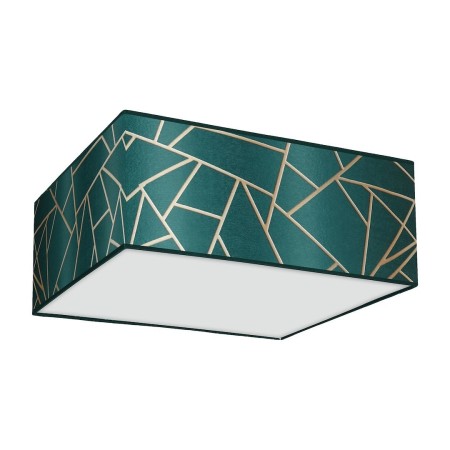MiLagro Lampa sufitowa ZIGGY GREEN Gold/Bottle green 3xE27 MLP7575
