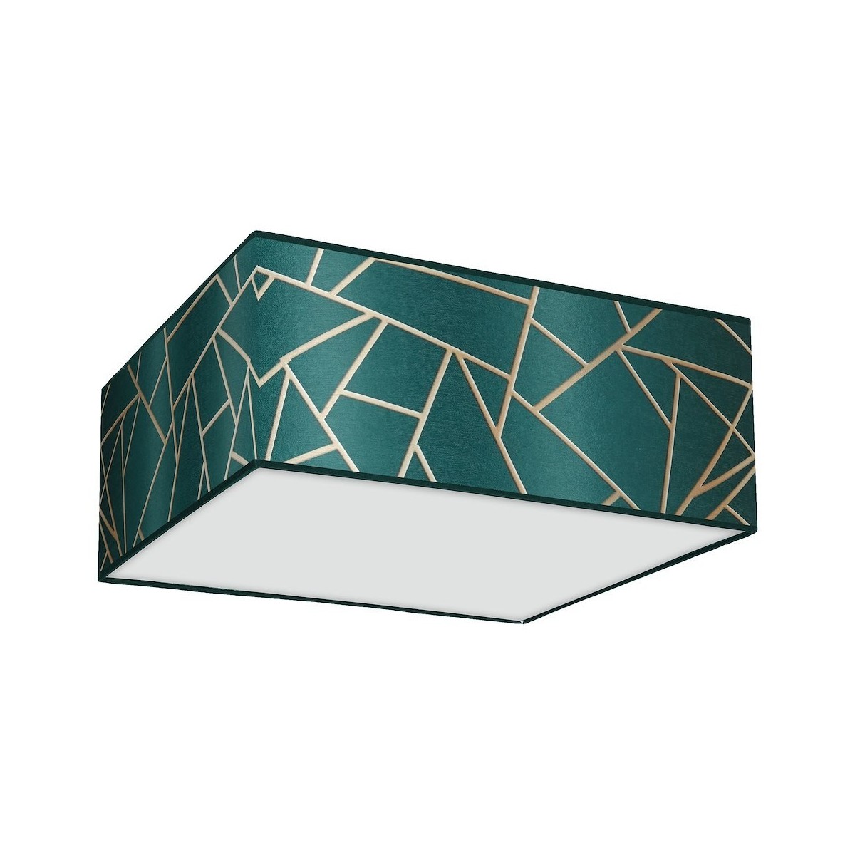 MiLagro Lampa sufitowa ZIGGY GREEN Gold/Bottle green 3xE27 MLP7575