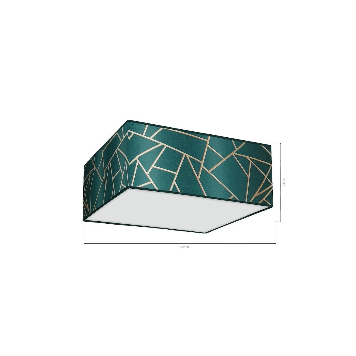 MiLagro Lampa sufitowa ZIGGY GREEN Gold/Bottle green 3xE27 MLP7575