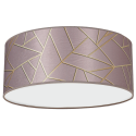 MiLagro Lampa sufitowa ZIGGY PINK Gold/Pink 2xE27 O40cm MLP7585