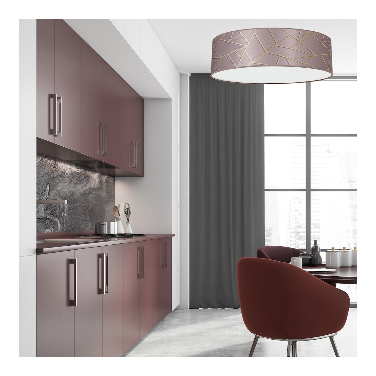 MiLagro ZIGGY PINK Ø50 nowoczesne lampy do wnętrz