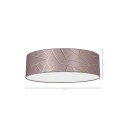 MiLagro ZIGGY PINK Ø50 nowoczesne lampy do wnętrz
