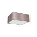 MiLagro Lampa sufitowa ZIGGY PINK Gold/Pink 3xE27 MLP7589