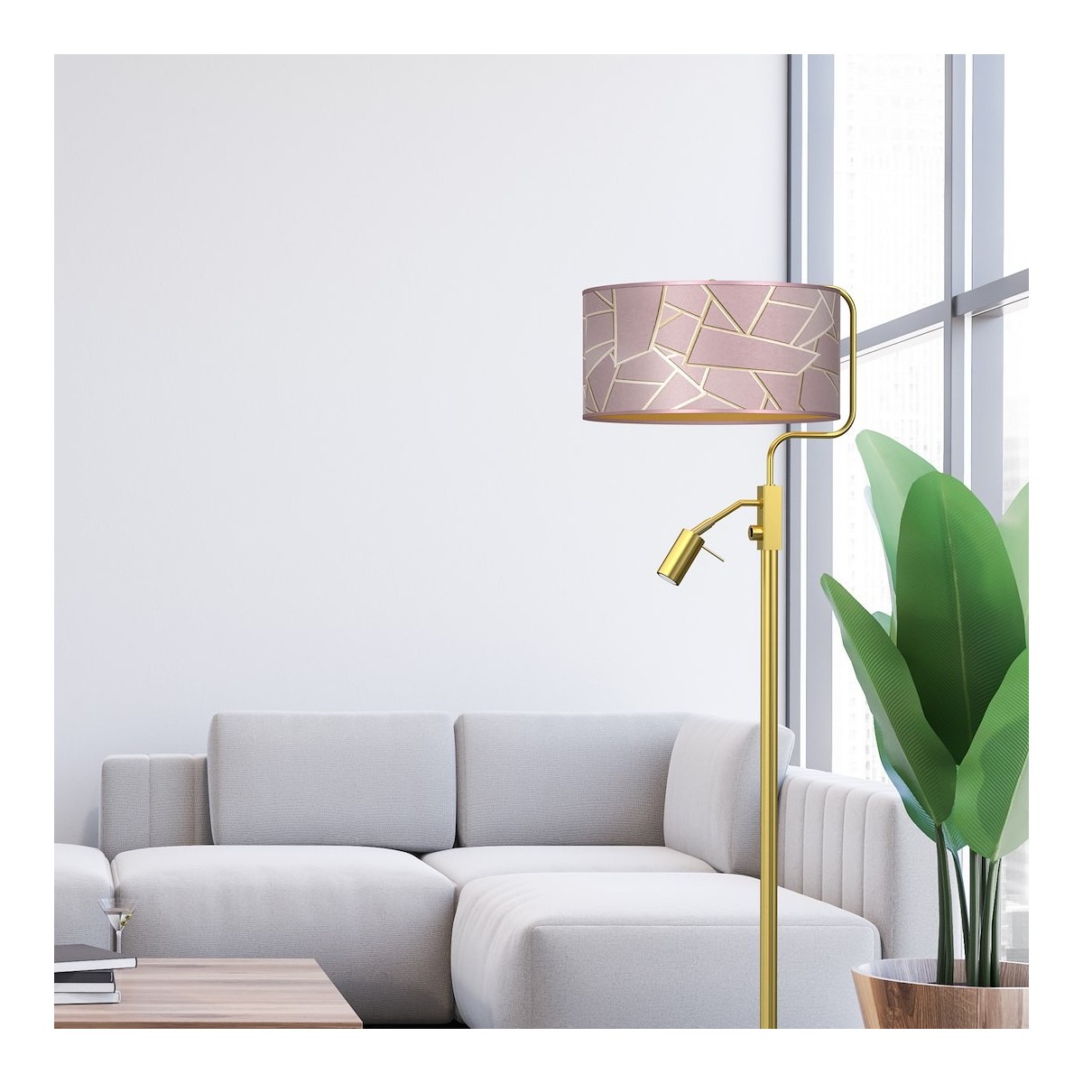 MiLagro ZIGGY PINK podłogowa oświetlenie klasy premium
