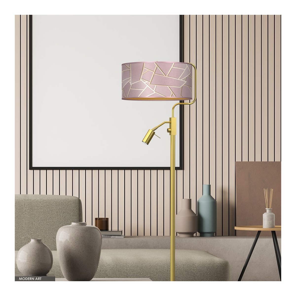MiLagro ZIGGY PINK podłogowa oświetlenie klasy premium