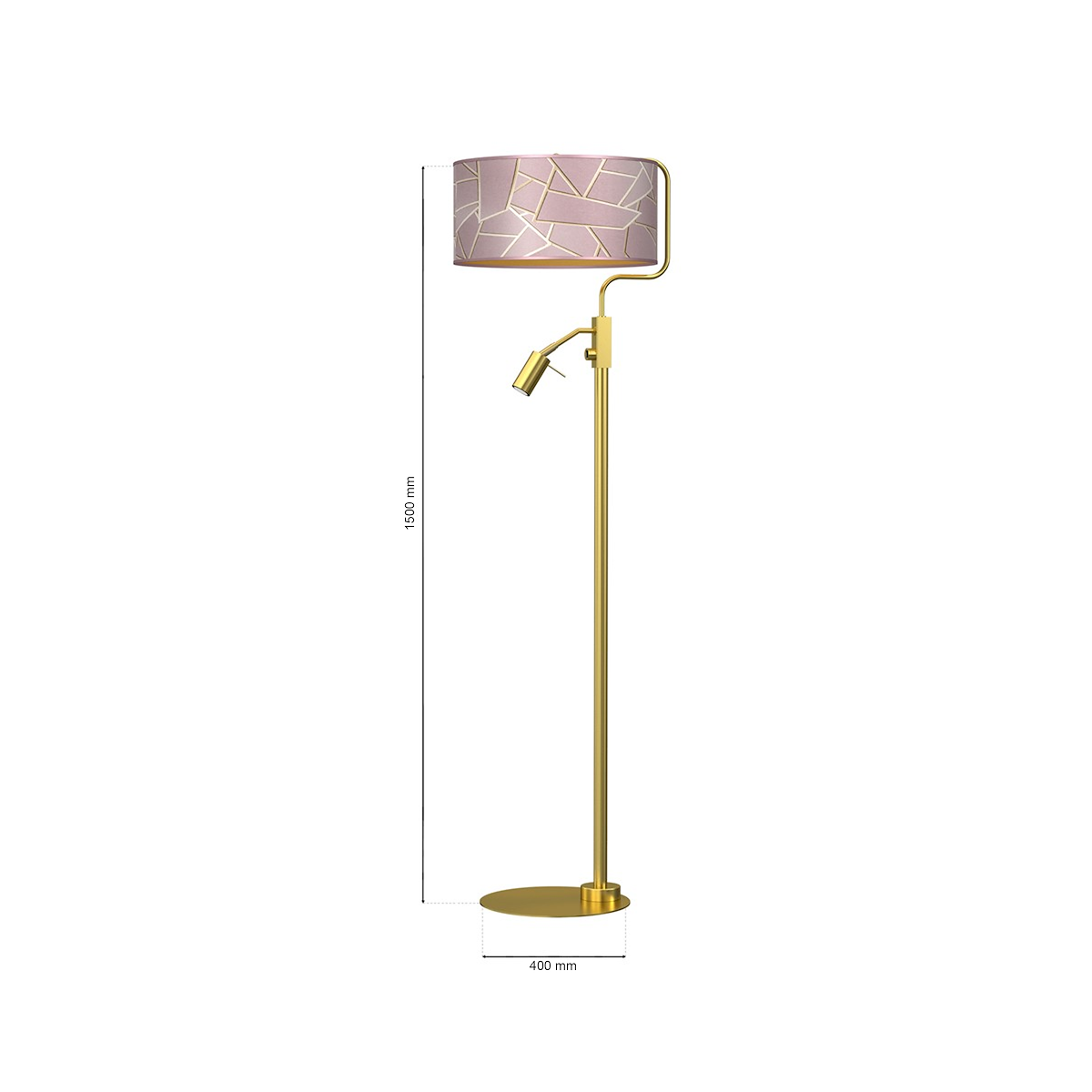 MiLagro ZIGGY PINK podłogowa oświetlenie klasy premium