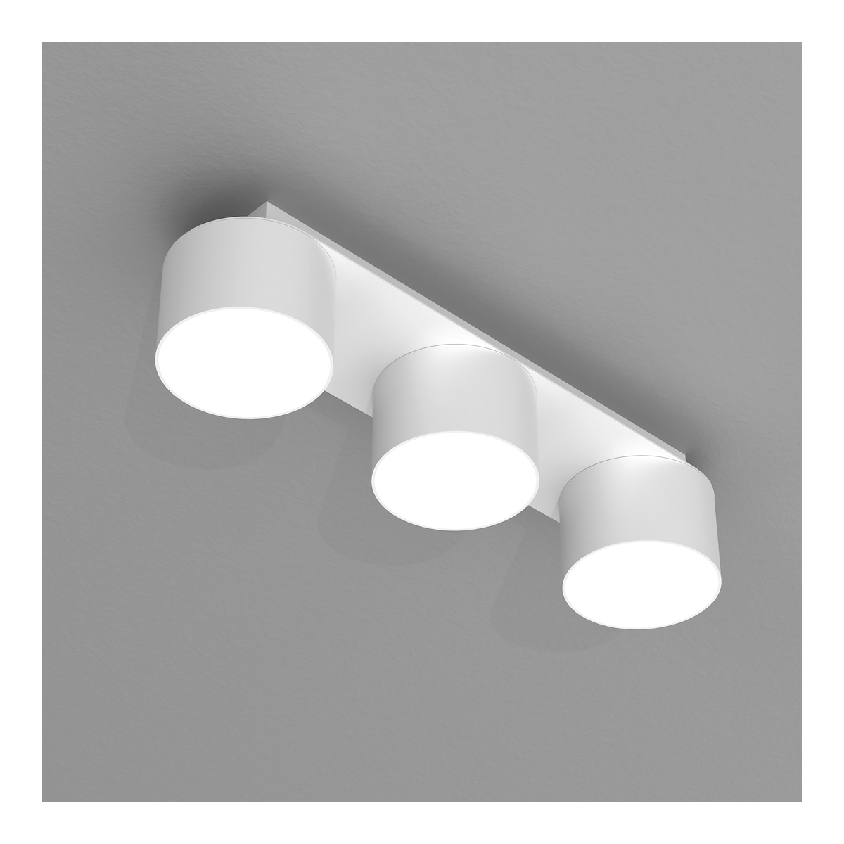 MiLagro Lampa sufitowa Dixie 3xGX53 Biały MLP7540