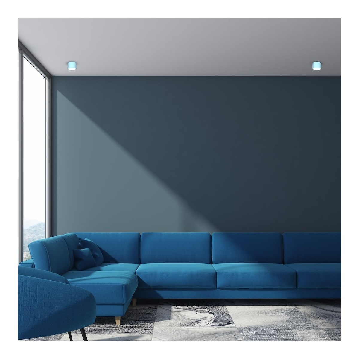 MiLagro DIXIE Blue GX53 designerskie oświetlenie