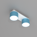 MiLagro Lampa sufitowa Dixie 2xGX53 Niebieski / Biały MLP7549