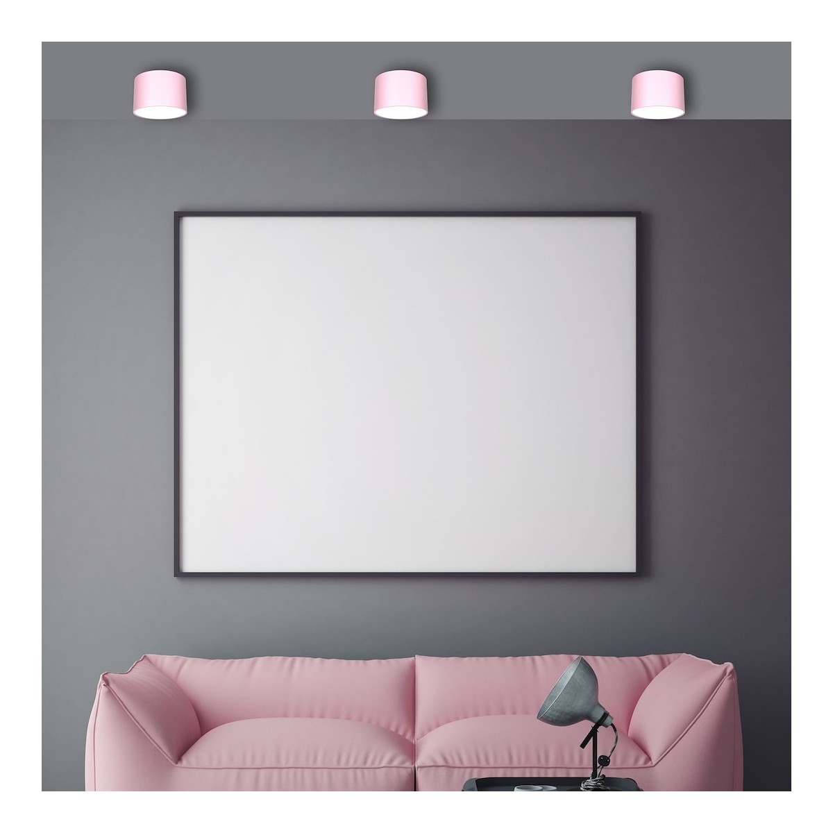 MiLagro Lampa sufitowa DIXIE Pink  1xGX53 MLP7553