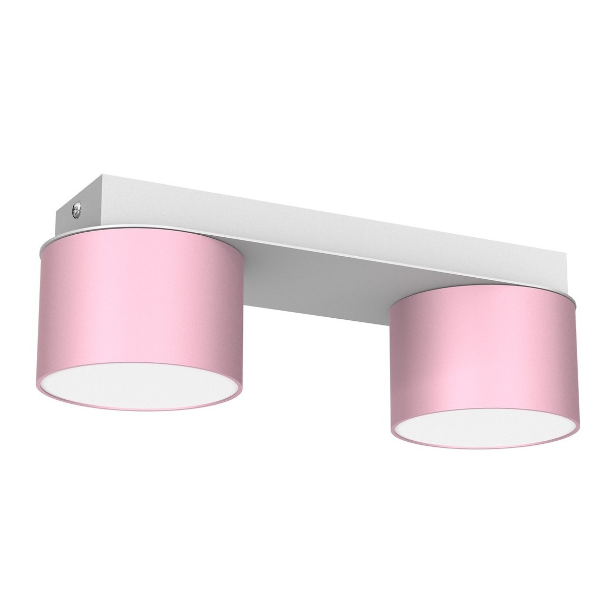 MiLagro Lampa sufitowa Dixie 2xGX53 Różowy/Biały MLP7554