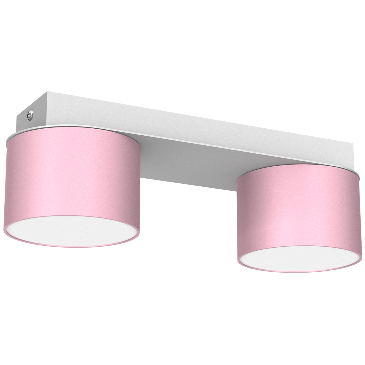 MiLagro Lampa sufitowa Dixie 2xGX53 Różowy/Biały MLP7554