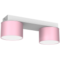 MiLagro Lampa sufitowa Dixie 2xGX53 Różowy/Biały MLP7554