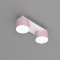 MiLagro Lampa sufitowa Dixie 2xGX53 Różowy/Biały MLP7554