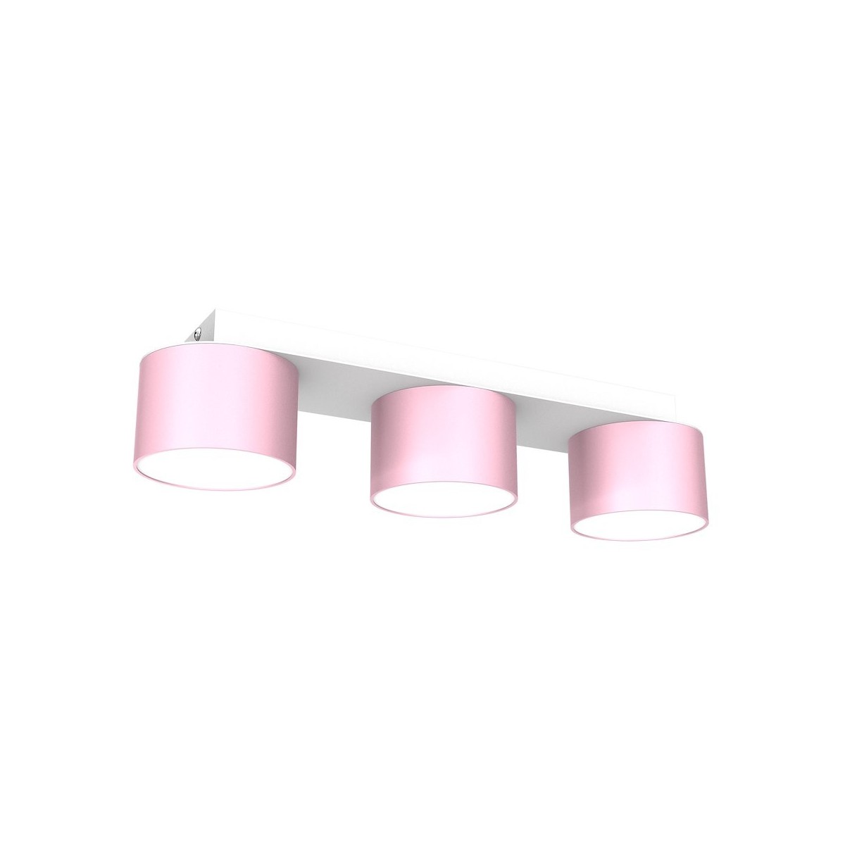MiLagro Lampa sufitowa Dixie 3xGX53 Różowy/Biały MLP7555