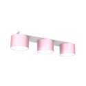MiLagro Lampa sufitowa Dixie 3xGX53 Różowy/Biały MLP7555