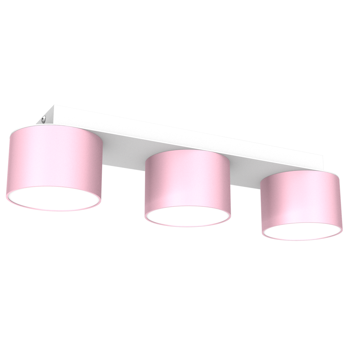 MiLagro Lampa sufitowa Dixie 3xGX53 Różowy/Biały MLP7555
