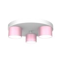 MiLagro Lampa sufitowa Dixie 3xGX53 Różowy/Biały MLP7556