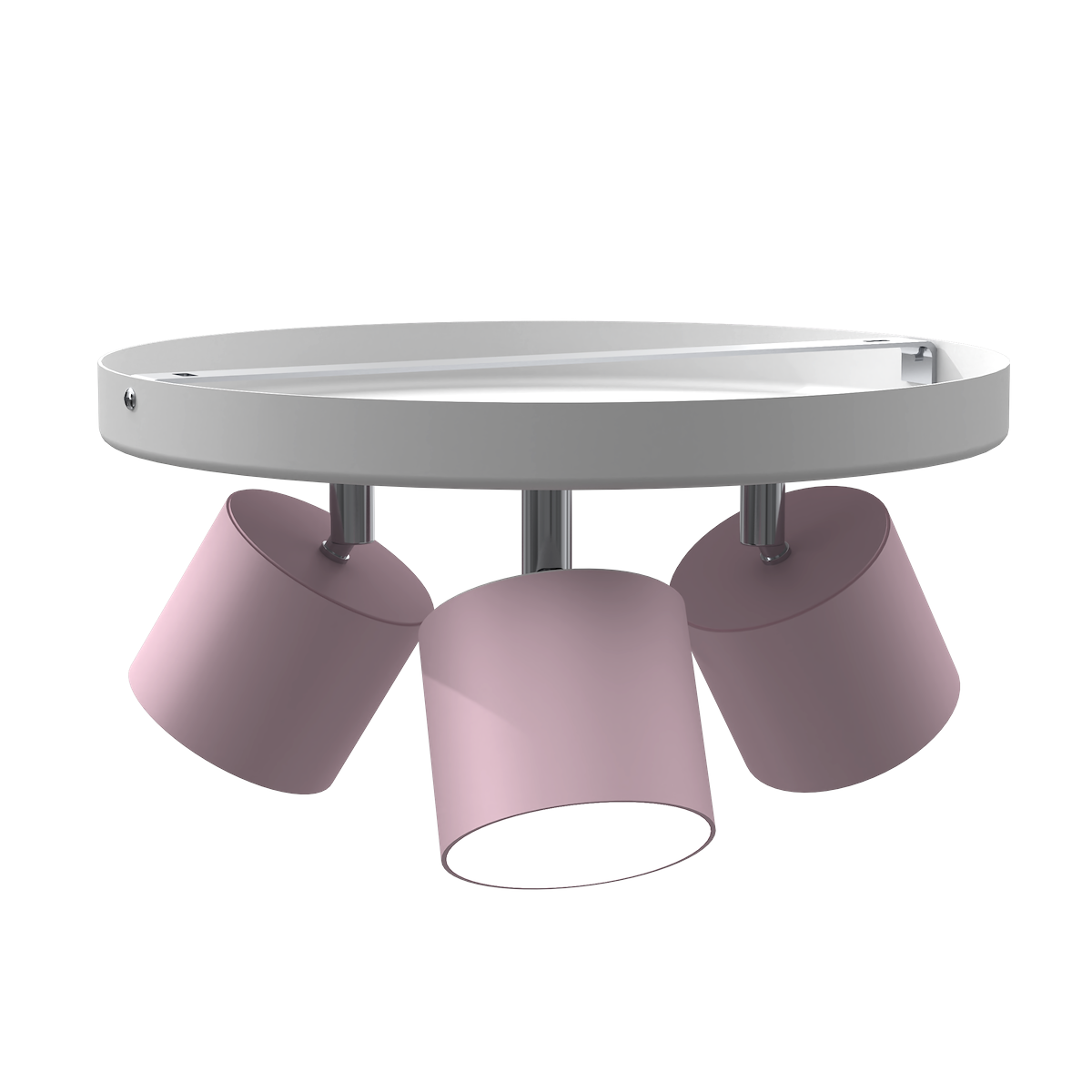 MiLagro Lampa sufitowa Dixie 3xGX53 Różowy/Biały MLP7556