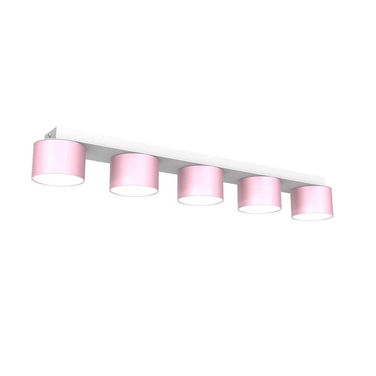 MiLagro Lampa sufitowa Dixie 5xGX53 Różowy/Biały MLP7557