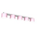 MiLagro Lampa sufitowa Dixie 5xGX53 Różowy/Biały MLP7557