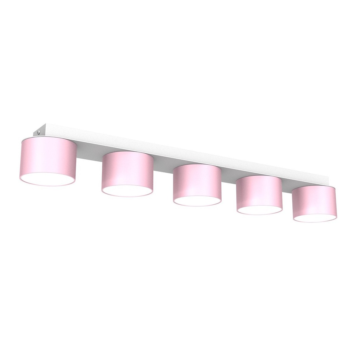 MiLagro Lampa sufitowa Dixie 5xGX53 Różowy/Biały MLP7557