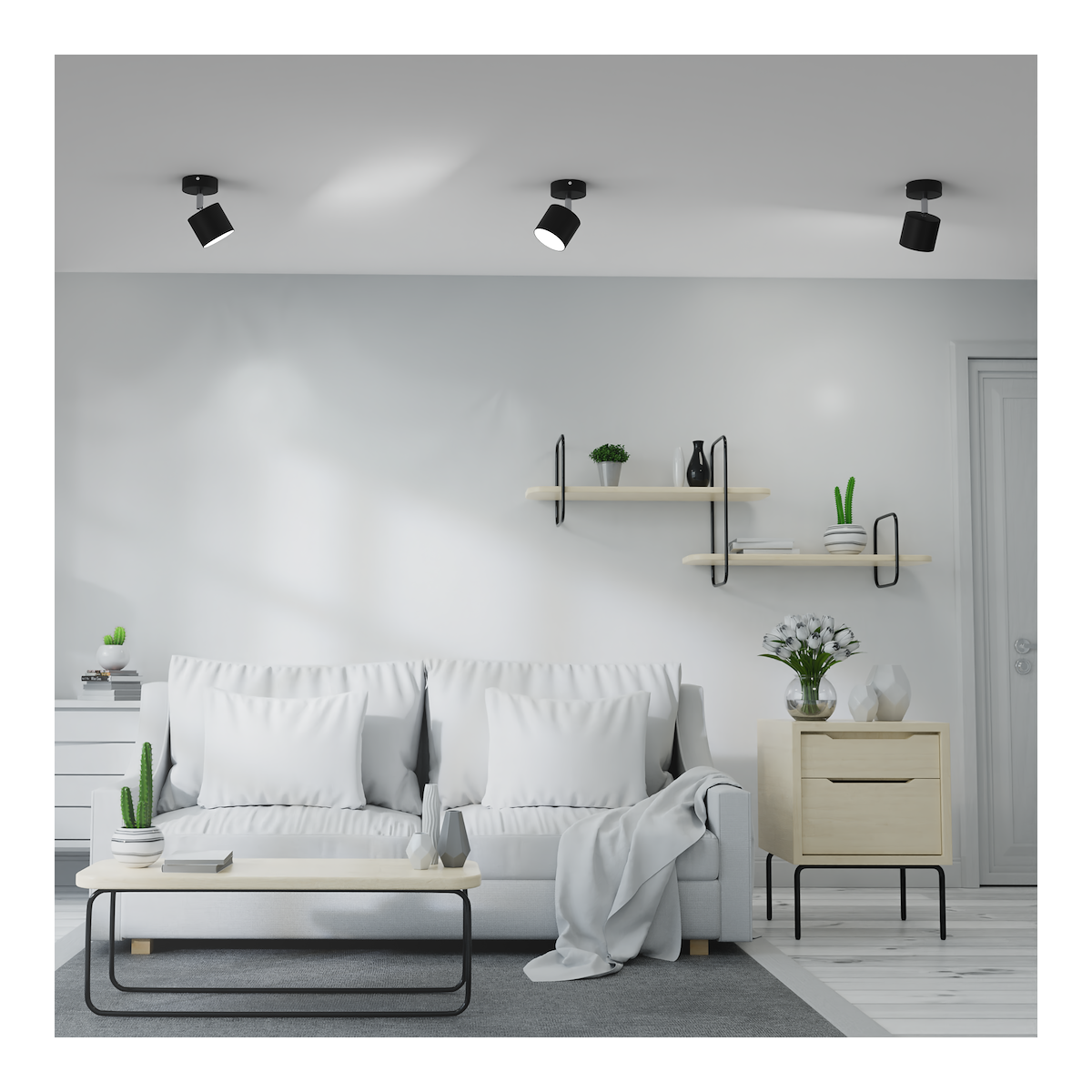 MiLagro Kinkiet DIXIE BLACK 1xGX53 MLP7599