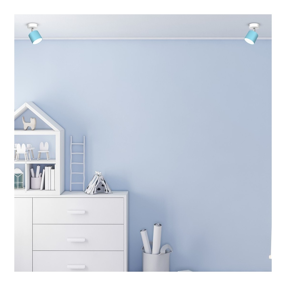 MiLagro Kinkiet Dixie 1xGX53 Niebieski/Biały MLP7604