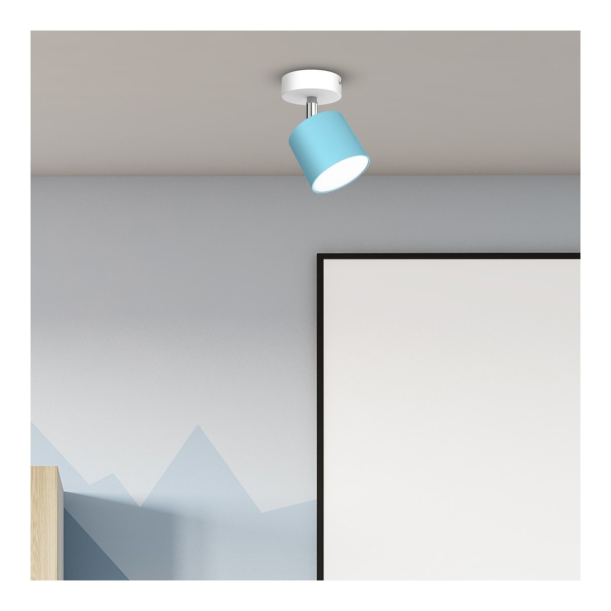 MiLagro Kinkiet Dixie 1xGX53 Niebieski/Biały MLP7604