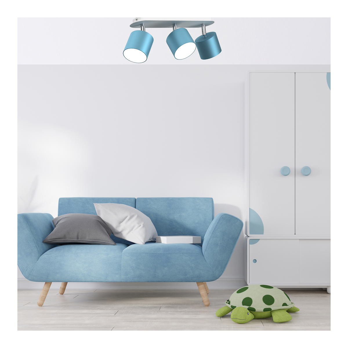MiLagro DIXIE Blue White 3xGX53 premium oświetlenie
