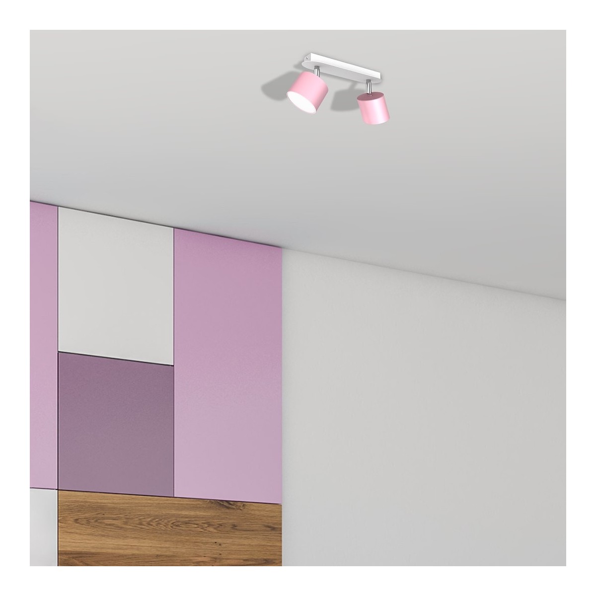 MiLagro DIXIE Pink 2xGX53 nastrojowe światło