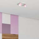 MiLagro Lampa sufitowa DIXIE PINK 2xGX53 MLP7610