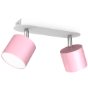 MiLagro Lampa sufitowa DIXIE PINK 2xGX53 MLP7610