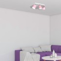 MiLagro Lampa sufitowa DIXIE PINK 3xGX53 MLP7611