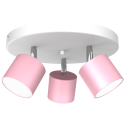 MiLagro Lampa sufitowa DIXIE PINK 3xGX53 MLP7612