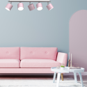 MiLagro DIXIE Pink 5xGX53 niepowtarzalne oświetlenie wnętrza