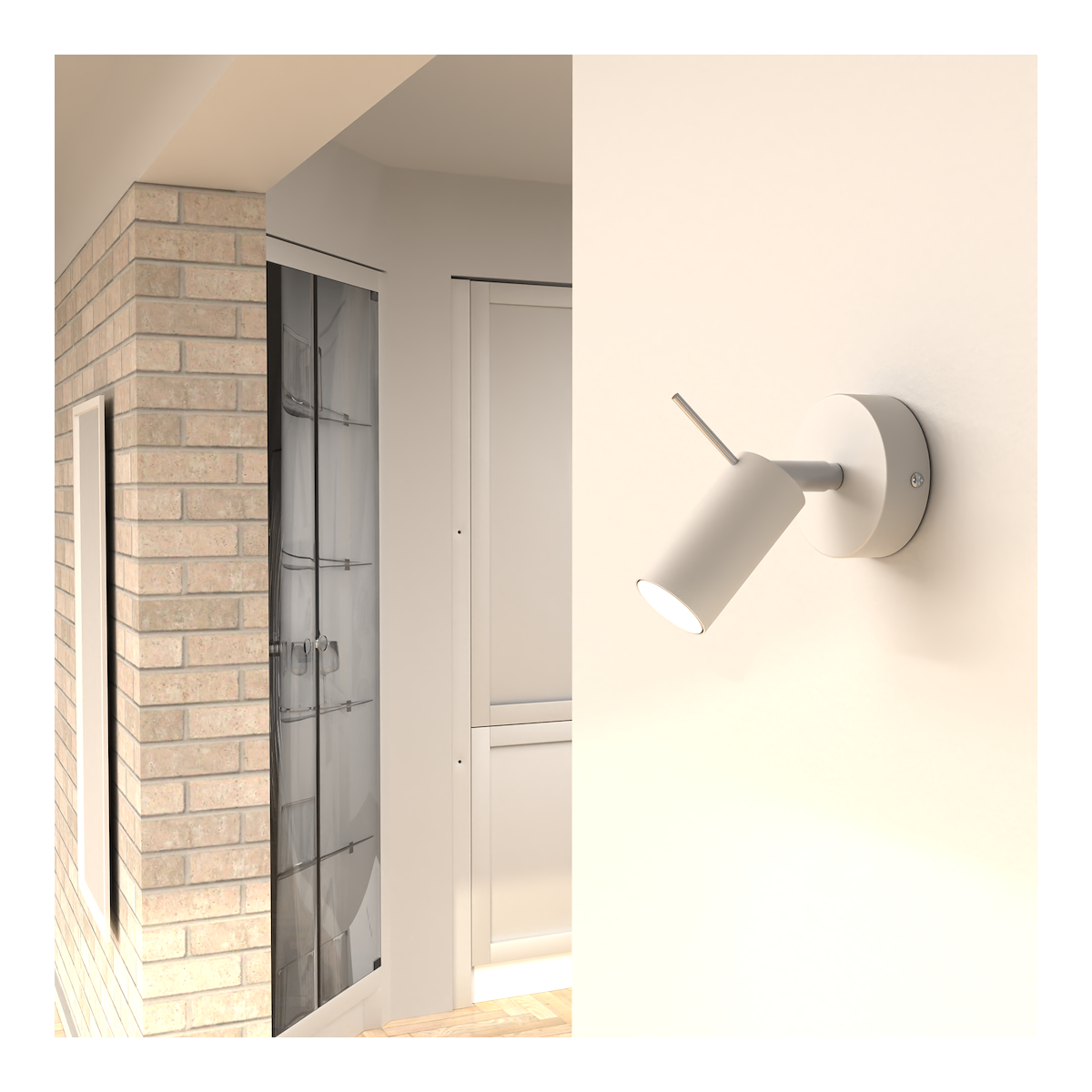 MiLagro Kinkiet Preston 1x mini GU10 Biały / Chrom MLP7614