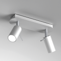 MiLagro Lampa sufitowa Preston 2x mini GU10 Biały/Chrom MLP7615