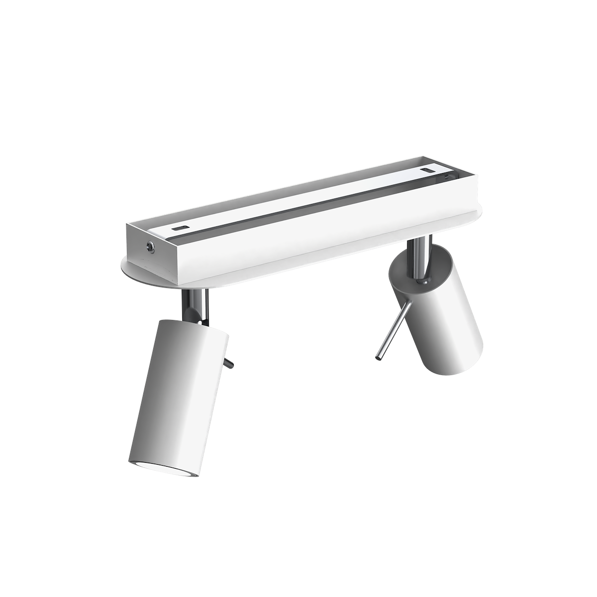 MiLagro PRESTON White Chrome 2xGU10 nowoczesne lampy do wnętrz