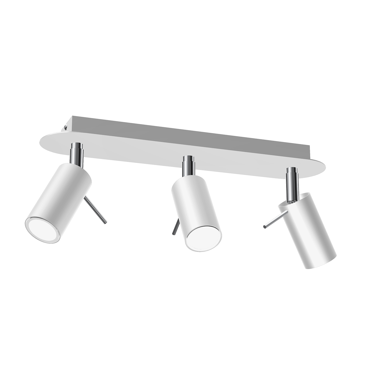 MiLagro Lampa sufitowa Preston 3x mini GU10 Biały/Chrom MLP7616